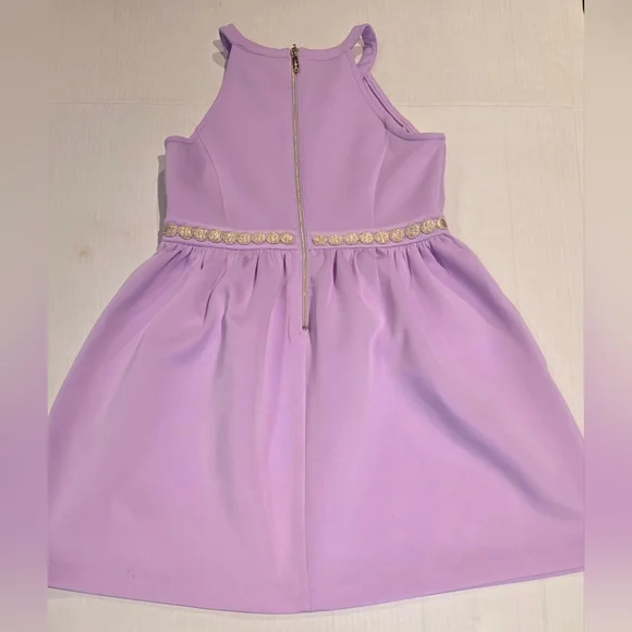 Lilly Pulitzer Evelyn Lilac Dress Girls Size L 8-10 - Picture 2 of 3